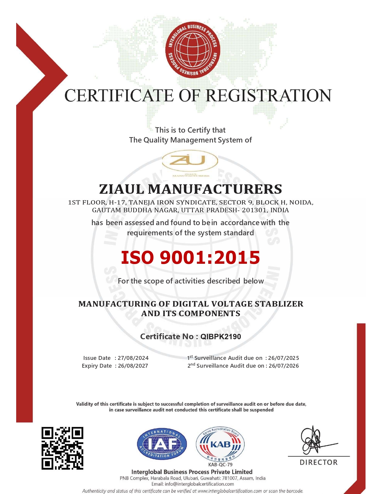 ISO Certification